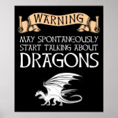 De waarschuwing kan beginnen over Dragons te sprek Poster (Voorkant)