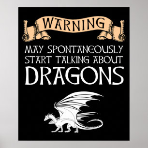 De waarschuwing kan beginnen over Dragons te sprek Poster