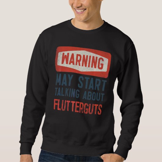 De waarschuwing kan beginnen over Flutterguts te s Trui (Voorkant)