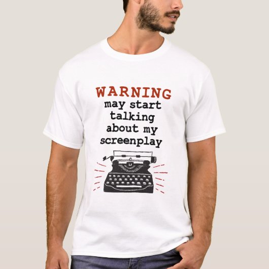 De waarschuwing kan beginnen over Mijn schermspel T-shirt (Voorkant)