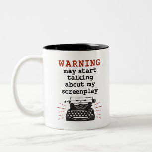 De waarschuwing kan beginnen over Mijn schermspel Tweekleurige Koffiemok