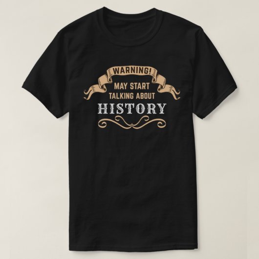 De waarschuwing kan beginnen Sprekend over Geschie T-shirt (Design voorkant)