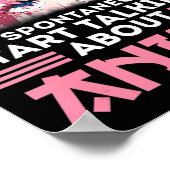 De waarschuwing kan spontaan beginnen sprekend ove poster (Hoek)