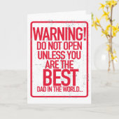 De waarschuwing opent de geen Wenskaarten van Kaart (Gele Bloem)