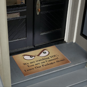 De Waarschuwing van het Porch Pirate van de Leveri Deurmat
