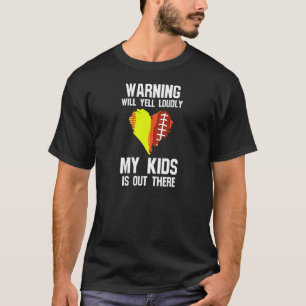 De waarschuwing van vrouwen zal luid kinder roepen t-shirt