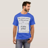 De waarste natuur: gitarist t-shirt (Voorkant volledig)