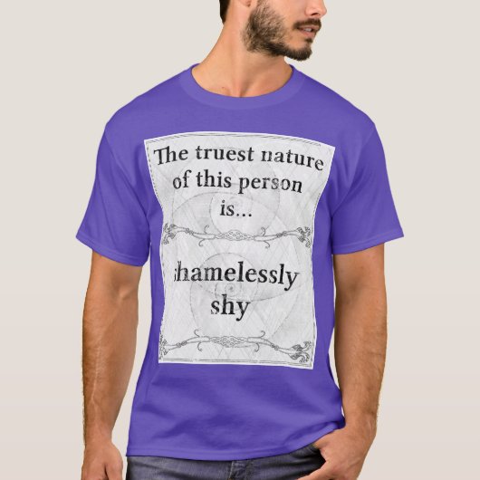 De waarste natuur: schaamteloze paradox t-shirt (Voorkant)
