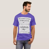 De waarste natuur: schaamteloze paradox t-shirt (Voorkant volledig)