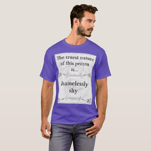 De waarste natuur: schaamteloze paradox t-shirt (Voorkant volledig)