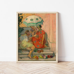 De waarzegger, Sainte-Maxime   Henri Lebasque Poster
