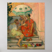 De waarzegger, Sainte-Maxime | Henri Lebasque Poster (Voorkant)