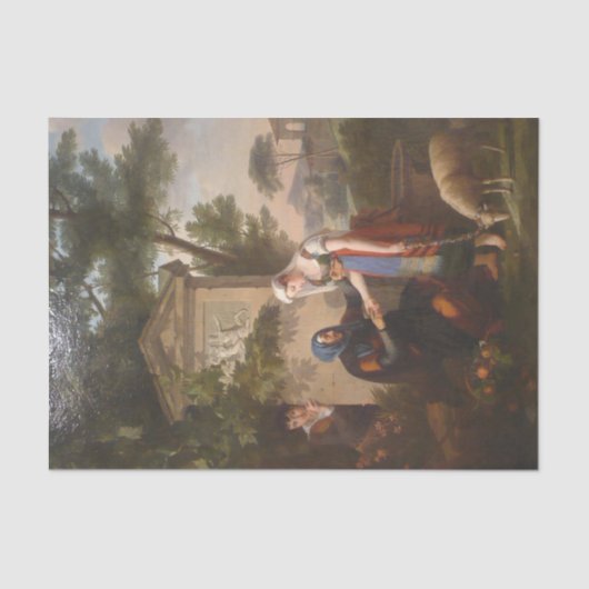 De waarzegger van Marie-Guillemine Benoist Tissuepapier (Voorkant)