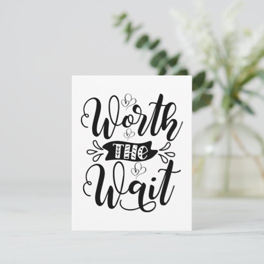 De Wacht Bodysuit waard, het wachten waard Bedankkaart (Staand voorkant)