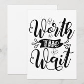 De Wacht Bodysuit waard, het wachten waard Feestdagenkaart (Voorkant / Achterkant)