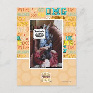 De wachtende lijn voor nestelt zich briefkaart