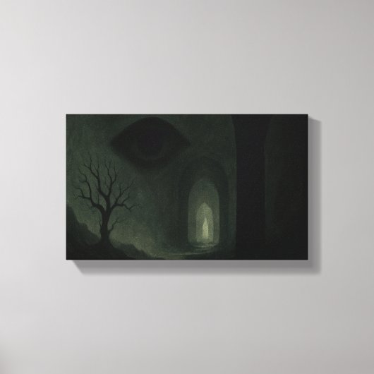 De wachter in de holle poort canvas afdruk (Voorkant)