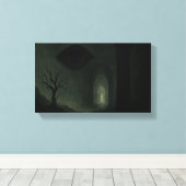 De wachter in de holle poort canvas afdruk (Insitu (Houten vloer))