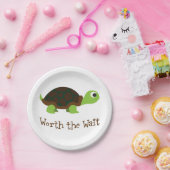 De wachtschildpad waard papieren bordje (Feest)