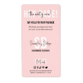 De wachttijd is voorbij Roze Zakelijke Verpakking  Etiket (Voorkant)