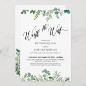 De wachttijd voor de Greenery Reception van Eucaly Kaart (Voorkant / Achterkant)