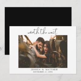 De Wachttijd Waard Trouwfotografie Script Modern Save The Date