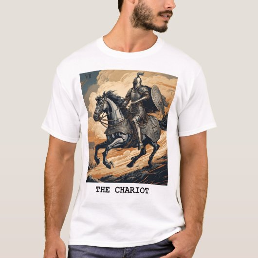 DE WAGEN - TAROT KAART T-SHIRT (Voorkant)