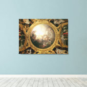 De wagen van Apollo, plafondschildering Canvas Afdruk (Insitu (Houten vloer))
