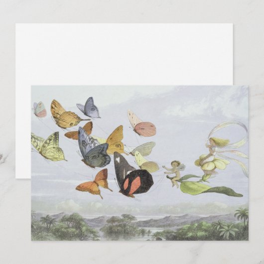 De wagen van de elfenkoningin | Elfenwereld Bedankkaart (Voorkant / Achterkant)