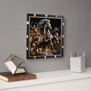 De wagen van de leegte: Iron Heart Vierkante Klok