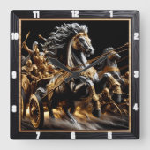 De wagen van de leegte: Iron Heart Vierkante Klok (Voorkant)