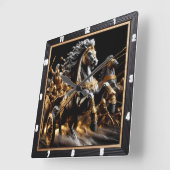 De wagen van de leegte: Iron Heart Vierkante Klok (Hoek)