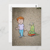 de wagenrit van sluggo briefkaart (Voorkant / Achterkant)