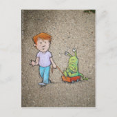 de wagenrit van sluggo briefkaart (Voorkant)