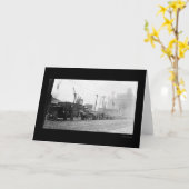 De Wagens van de steenkool in Chicago, IL 1909 Kaart (Gele Bloem)