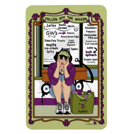 De Wagon_A_4x6 koelkast Magnet is uitgeschakeld Magneet (Verticaal)