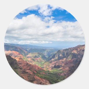 De Waimea Canyon Ronde Sticker