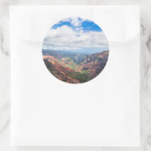 De Waimea Canyon Ronde Sticker (Tas)