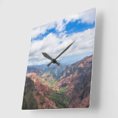 De Waimea Canyon Vierkante Klok (Hoek)