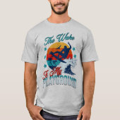 De Wake is mijn speeltuin WakeSurfing T-shirt (Voorkant)