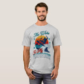 De Wake is mijn speeltuin WakeSurfing T-shirt (Voorkant volledig)