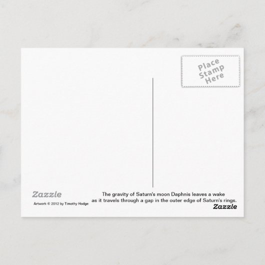 De Wake of Daphnis Briefkaart (Achterkant)