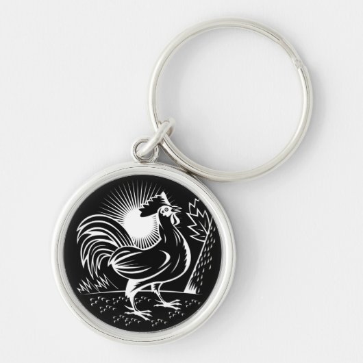 De Wake Up Rooster Sleutelhanger (Voorkant)