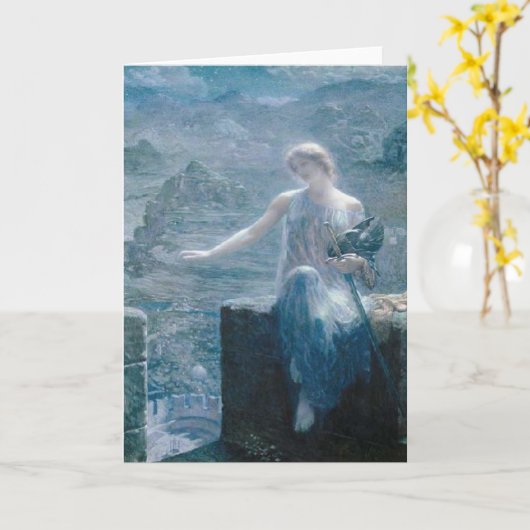 De wake van de Valkyrie, Edward Robert Hughes, 190 Kaart (Gele Bloem)