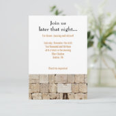 De WALL Bar Bat Mitzvah Reception Party Card Kaart (Staand voorkant)