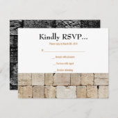 De WALL Bar Bat Reply Card RSVP Kaartje (Voorkant / Achterkant)