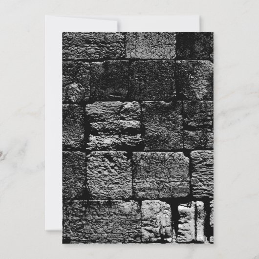 DE WALL Bar Bat Uitnodiging (Achterkant)