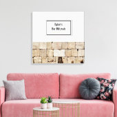 De WALL Bat Bar Mitzvah tekent aan boord Canvas Afdruk (Insitu (Woonkamer))