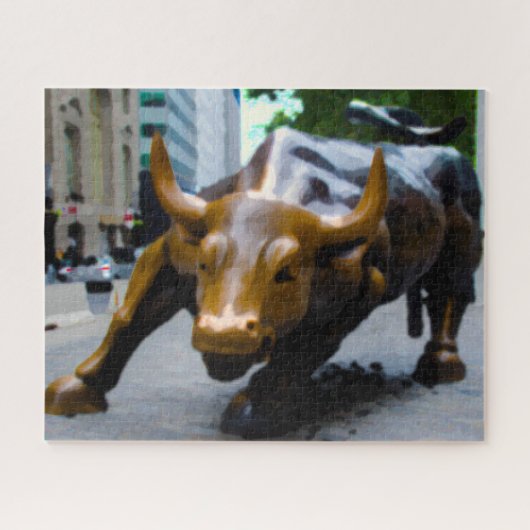 De Wall Street Bull New York. Legpuzzel (Horizontaal)