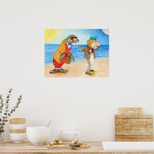 De Walrus en de Carpenter Poster (Keuken)